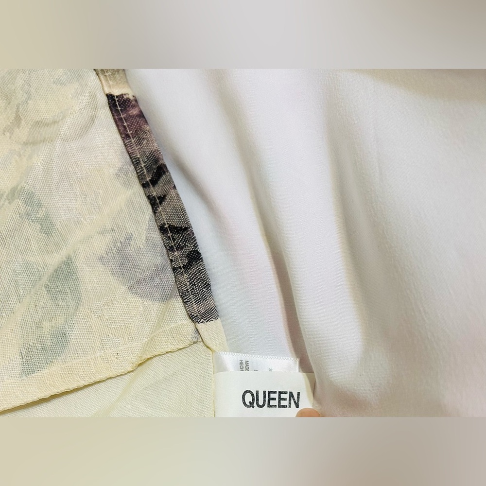 Croscill Chambord Cassis Purple Rose Queen Bed Skirt New Without Tags - Picture 4 of 5